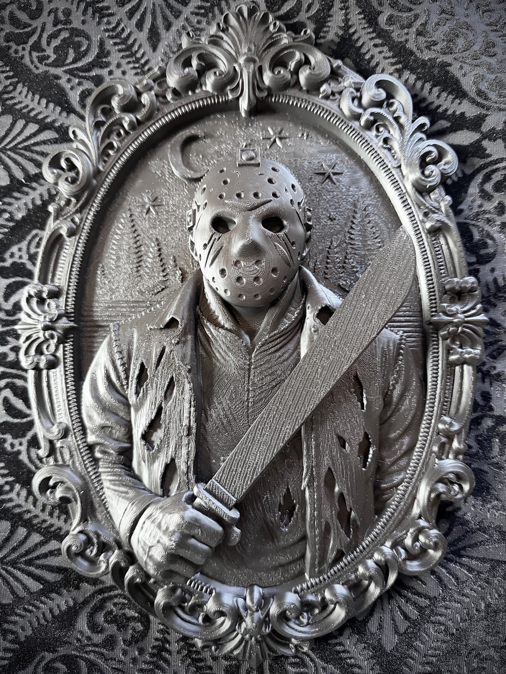 Jason Voorhees Victorian Frame Wall Art